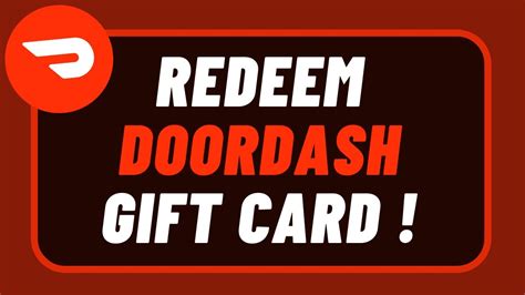 doordash e gift card text